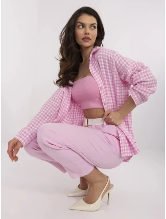 Nohavice DHJ SP 8830.77 svetloružové