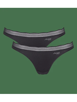 sloggi GO Blush Mini 2P – čierna – SLOGGI čierna – SLOGGI sloggi GO Blush Mini 2P – čierna – SLOGGI čierna – SLOGGI