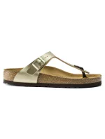 Dámske žabky Birkenstock Gizeh Birko-Flor Gold narrow (1016109) dámske