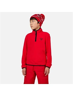 Rossignol Jr Strawpile Fleecová mikina Red