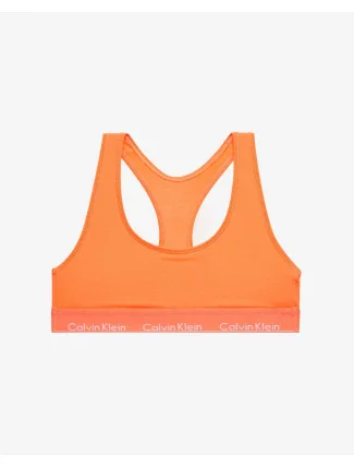 Športová podprsenka QF1659E-6TQ oranžová - Calvin Klein