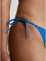 Dámske plavkové nohavičky BIKINI na zaväzovanie KW0KW01982 C4X modrá - Calvin Klein