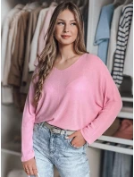 Dámsky oversize sveter NORVAN pink FashionStreet MY2453 Dámsky oversize sveter NORVAN pink FashionStreet MY2453