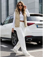 Dámska prešívaná vesta LIKEHUGS beige FashionStreet TY4979 Dámska prešívaná vesta LIKEHUGS beige FashionStreet TY4979