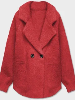 Krátky červený prehoz cez oblečenie typu alpaka (CJ65)