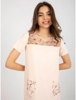 LK SK 506790 šaty.45 broskýň LK SK 506790 šaty.45 broskýň
