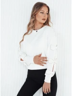 Dámsky biely sveter RILON FashionStreet MY2298
