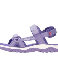 Detské športové sandále pre chlapcov/dievčatá Trollkids Kids Oslofjord Sandal lilac (268-118)