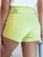 Dámske džínsové šortky GLAMWEAR žlté FashionStreet SY0361