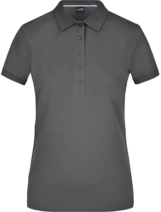 Daiber JN 707 Dámske polo tričko z pima piqué 02.0707 carbon Daiber JN 707 Dámske polo tričko z pima piqué 02.0707 carbon