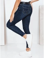 Dámske skinny džínsy námornícka modrá FashionStreet UY2813
