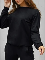 Dámska klasická čierna mikina FashionStreet BY1545