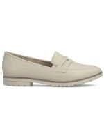 Dámske kožené mokasíny lords beige Rieker 75300-63 Dámske kožené mokasíny lords beige Rieker 75300-63