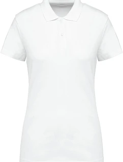 Kariban PK 201 Dámske strečové polo tričko z materiálu Supima® s piké vzorom 20.0201 biele