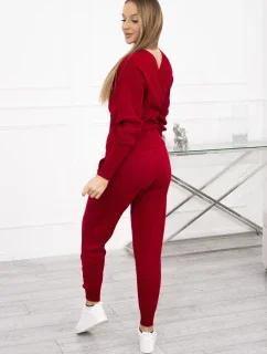 Dvojdielny sveter červený