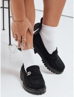 Dámske čierne semišové mokasíny FashionStreet ZY1129