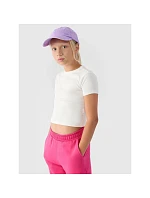 Hladké dievčenské tričko 4F 4FJRSS24TTSHF2053-11S