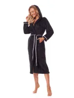 Mäkký dlhý župan 2322 Black - L&L