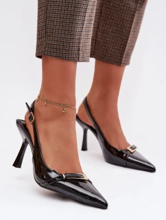 Sandále na podpätku model 224473 Krok vo veľkom štýle