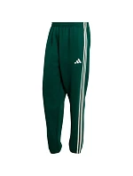 Pánske nohavice adidas Essentials 3-Stripes Fleece Tapered Cuffed zelené KY4129