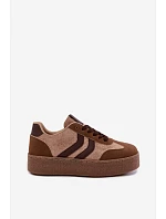 Dámske tenisky na platforme s remienkami Camel Kaya Dámske tenisky na platforme s remienkami Camel Kaya