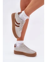 Stylowe Sneakersy Na Platformie Szare Doriwa