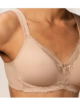 Dámska moderná čipkovaná+bavlnená podprsenka N - NEUTRAL BEIGE - béžová 00EP - TRIUMPH Dámska moderná čipkovaná+bavlnená podprsenka N - NEUTRAL BEIGE - béžová 00EP - TRIUMPH