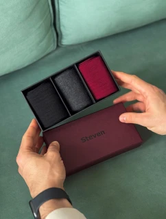 Ponožky Steven art.175/3 Pánske ponožky Krabice A'3 41-46