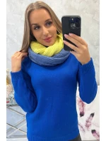 KN14 Dámsky dvojfarebný čepiec kiwi+jeans