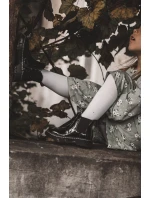 Dziecięce Lakierowane Ocieplane Botki Czarne Porky