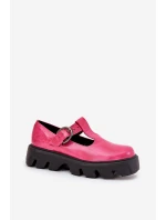 Lakované kožené poltopánky s prackou Zazoo 20183 Fuchsia Lakované kožené poltopánky s prackou Zazoo 20183 Fuchsia