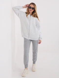 WT BL mikina A1454.84 svetlo šedá