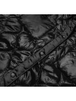 Dámska prešívaná bunda s kapucňou Oversized Black (ag5-010) Dámska prešívaná bunda s kapucňou Oversized Black (ag5-010)