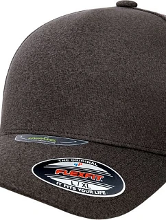 Flexfit 5577UP 5-panelová čiapka s výložkou „Unipanel“ 55.5577 tmavošedá melírovaná