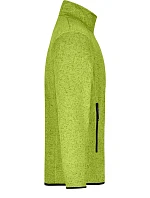 Daiber JN 762 Pánska pletená fleecová bunda 02.0762 kiwi melange/royal