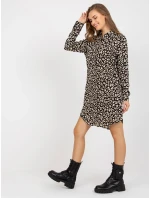 Šaty TO SK 1103 19.01X čierna a béžová