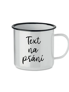 WISHING TEXT - biela plechovka 300 ml