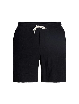 Jack&Jones pánske šortky JPSTJAIDEN COBA STRIPE JOG SHORTS REG SN 12274413 BLACK