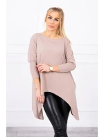 Oversize blúzka tmavo béžová Oversize blúzka tmavo béžová