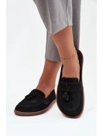 Kožené semišové barefoot mokasíny Zazoo 322 black Kožené semišové barefoot mokasíny Zazoo 322 black