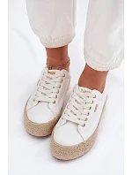 Dámske espadrilky na platforme Big Star TT274349 White Dámske espadrilky na platforme Big Star TT274349 White