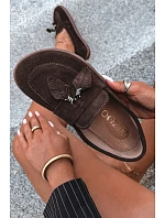 Mokasíny Barefoot z prírodnej semišovej kože Zazoo 10220, hnedé Mokasíny Barefoot z prírodnej semišovej kože Zazoo 10220, hnedé