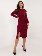 Šaty DHJ SK 18206.67 bordová