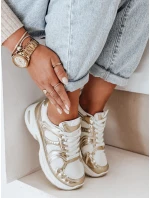 Dámske tenisky s plochou podrážkou GLISSWALK gold FashionStreet ZY1002 Dámske tenisky s plochou podrážkou GLISSWALK gold FashionStreet ZY1002