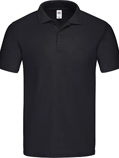 Fruit of the Loom Original Polo Pánske piqué polo 16.3050 čierne