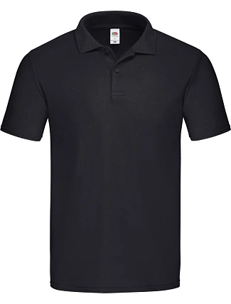 Fruit of the Loom Original Polo Pánske piqué polo 16.3050 čierne Fruit of the Loom Original Polo Pánske piqué polo 16.3050 čierne