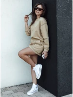 Dámsky teplákový komplet PULGAR beige FashionStreet AY1055