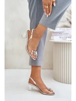 Sandále na podpätku model 215722 Vykročte štýlovo Sandále na podpätku model 215722 Vykročte štýlovo