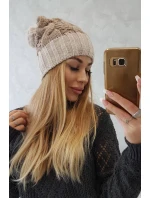 Paris fleecová čiapka K212 tmavo béžová + béžová Paris fleecová čiapka K212 tmavo béžová + béžová