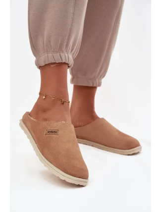 Kapcie Damskie Obuwie Domowe Inblu CS000045 Camel